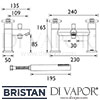 Bristan Decade Bath Shower Mixer Dimensions